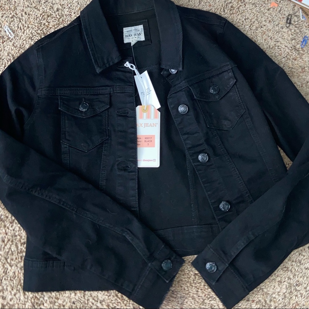 SOLD Black jean jacket